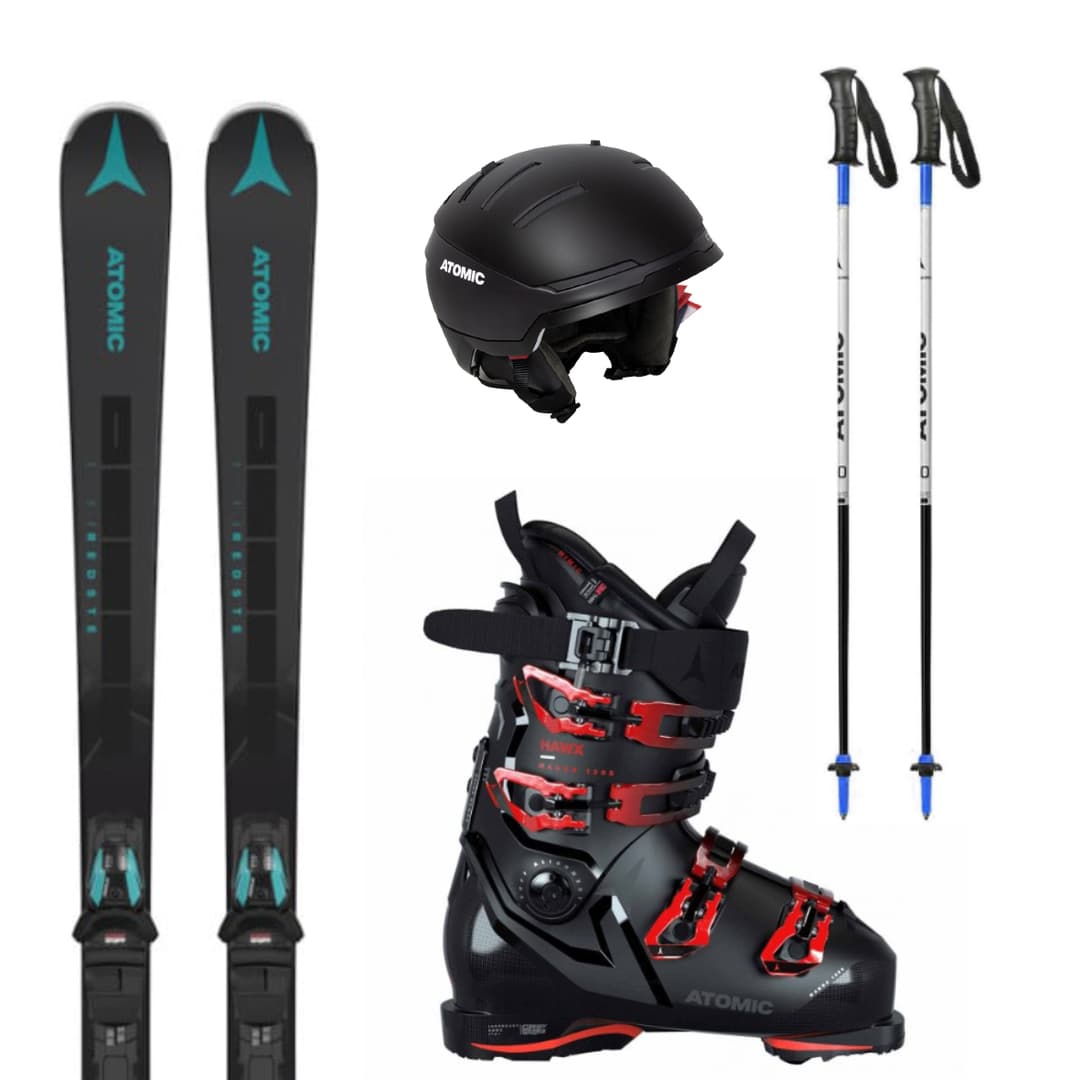 Equipo completo de esquí gama media adulto con casco